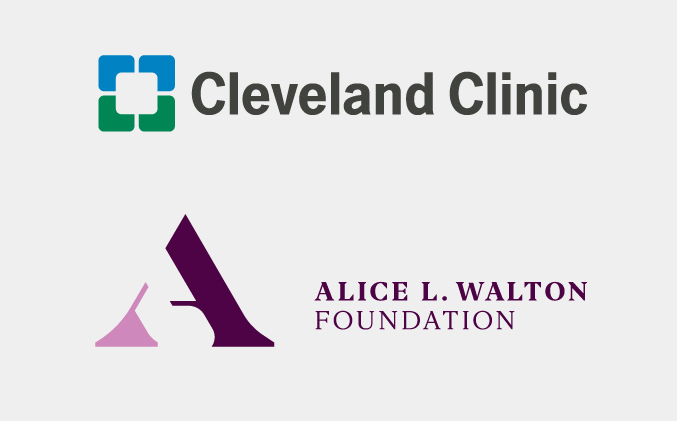 Alice L Walton Foundation and Cleveland Clinic logo