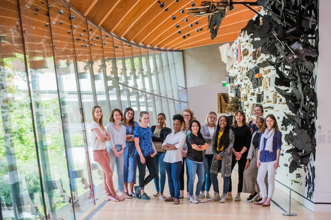 Summer interns at Crystal Bridges Museum of American Art