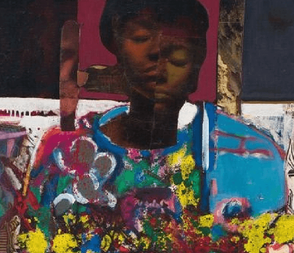 David Clyde Driskell Woman with Flowers